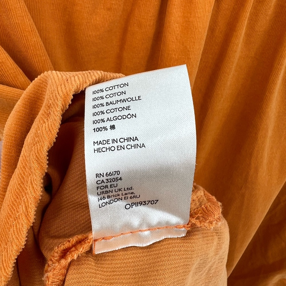 Pilcro and the Letterpress Sigourney orange corduroy shirt - Picture 9 of 9